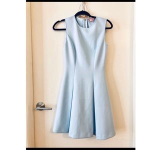 Ted Baker Light Blue Skater Dress (XS) Like New!!